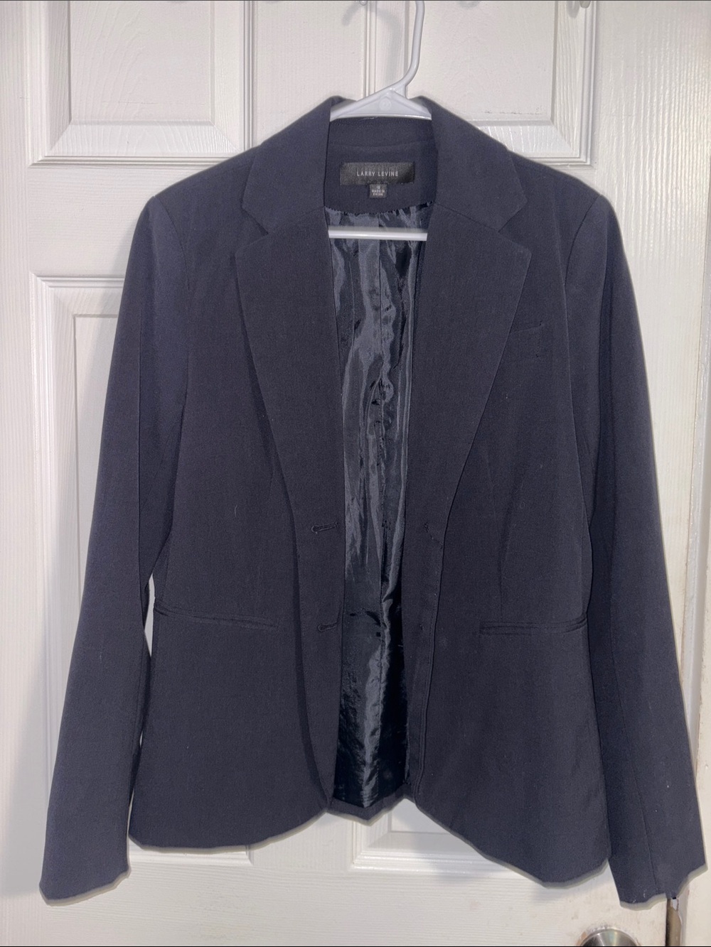 Larry Levine Black Tailored Blazer